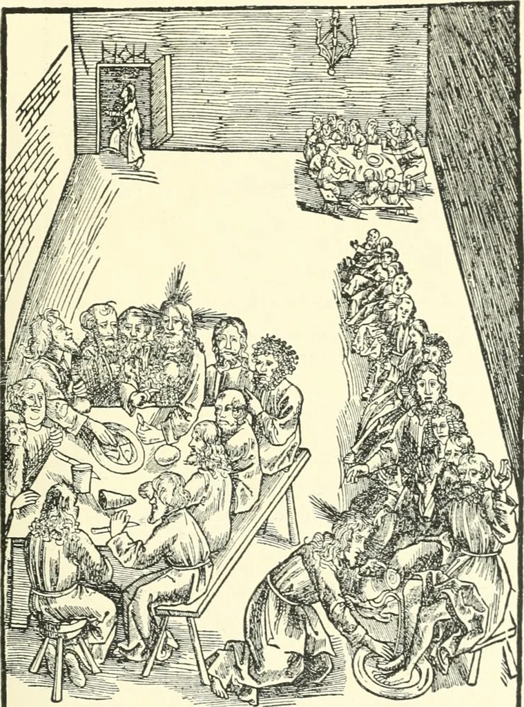 An illustration from Die Altdeutsche Buchillustration, 1912, leaf 148