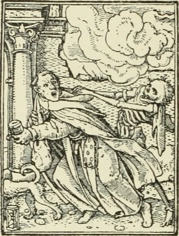 An illustration from Die Altdeutsche Buchillustration, 1912, leaf 151