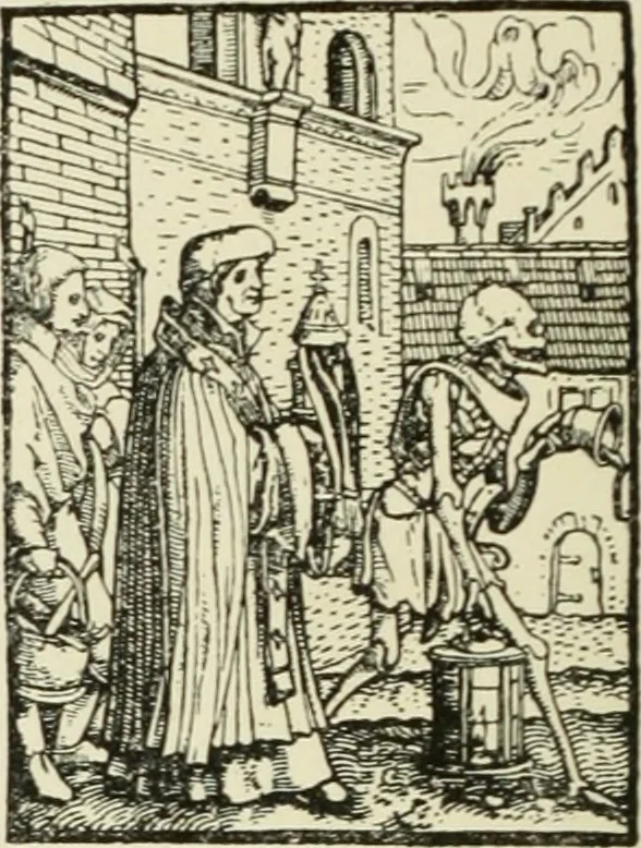 An illustration from Die Altdeutsche Buchillustration, 1912, leaf 151