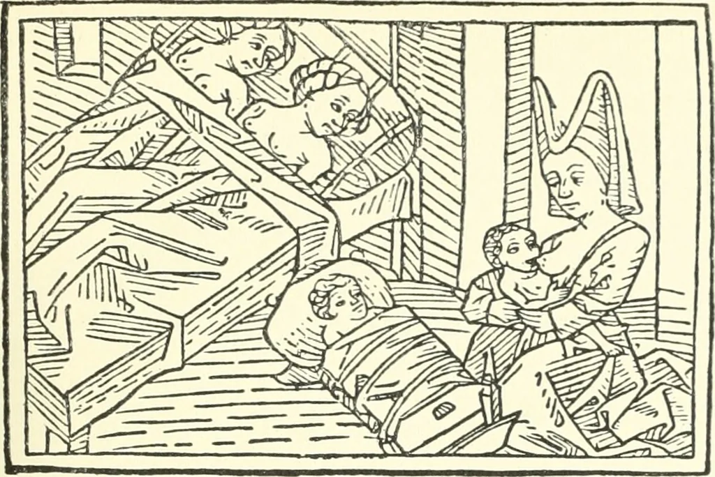 An illustration from Die Altdeutsche Buchillustration, 1912, leaf 38