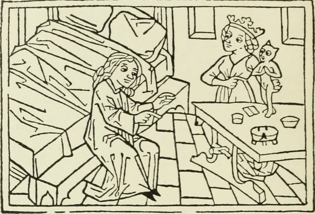 An illustration from Die Altdeutsche Buchillustration, 1912, leaf 39