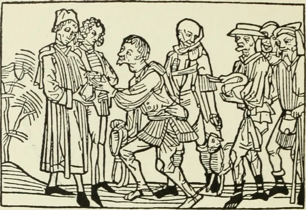 An illustration from Die Altdeutsche Buchillustration, 1912, leaf 43