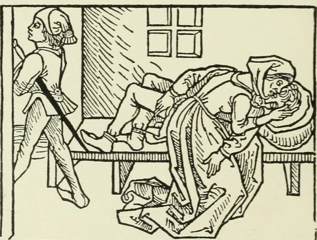 An illustration from Die Altdeutsche Buchillustration, 1912, leaf 51