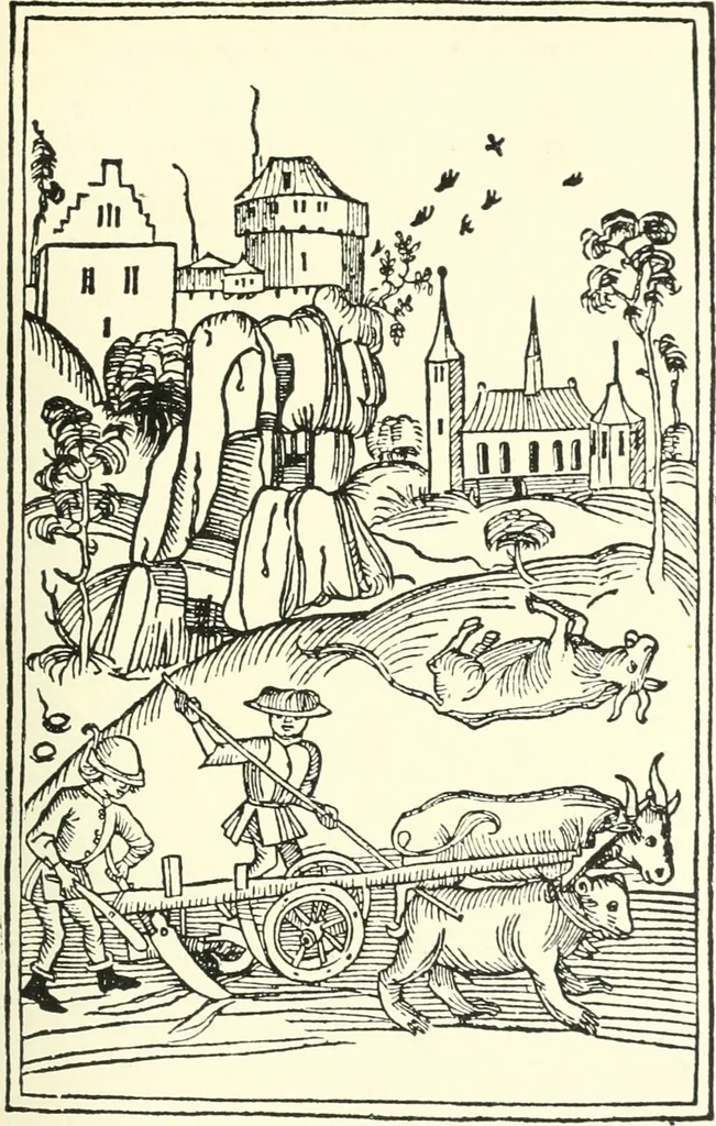 An illustration from Die Altdeutsche Buchillustration, 1912, leaf 56