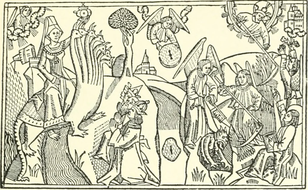 An illustration from Die Altdeutsche Buchillustration, 1912, leaf 66