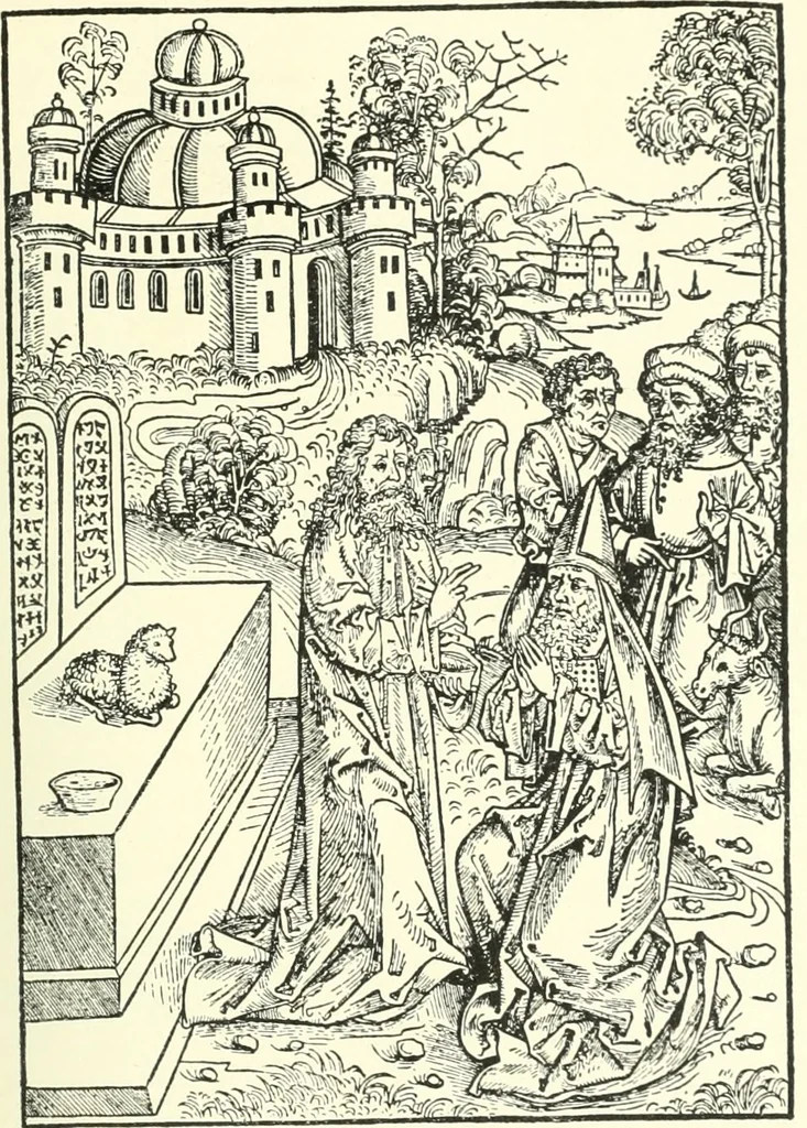 An illustration from Die Altdeutsche Buchillustration, 1912, leaf 76