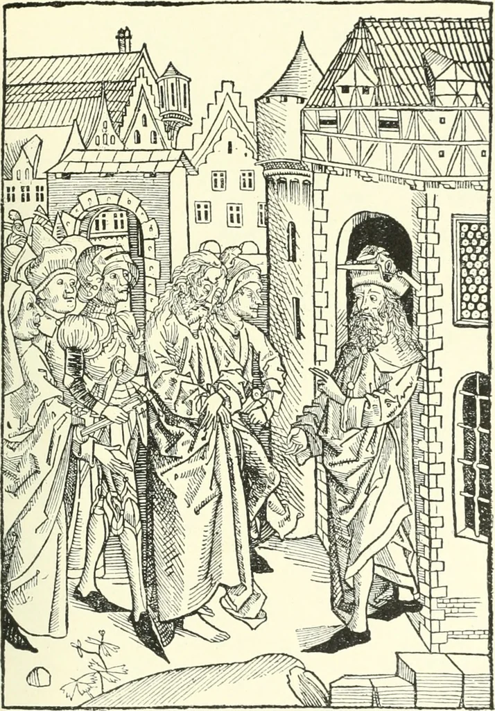 An illustration from Die Altdeutsche Buchillustration, 1912, leaf 80