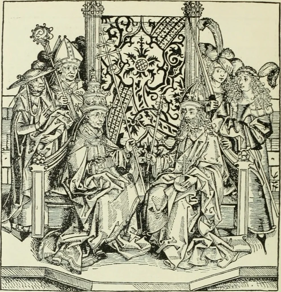 An illustration from Die Altdeutsche Buchillustration, 1912, leaf 81