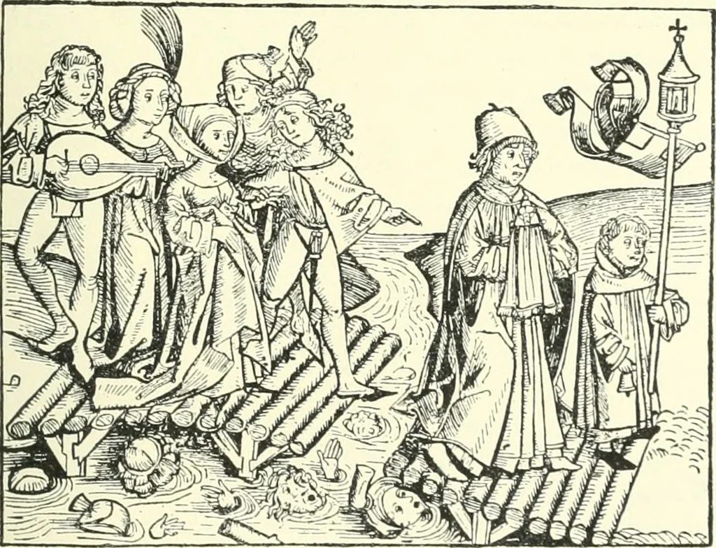 An illustration from Die Altdeutsche Buchillustration, 1912, leaf 82