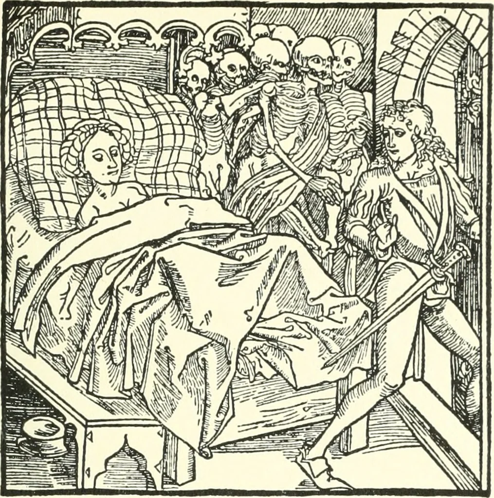 An illustration from Die Altdeutsche Buchillustration, 1912, leaf 84