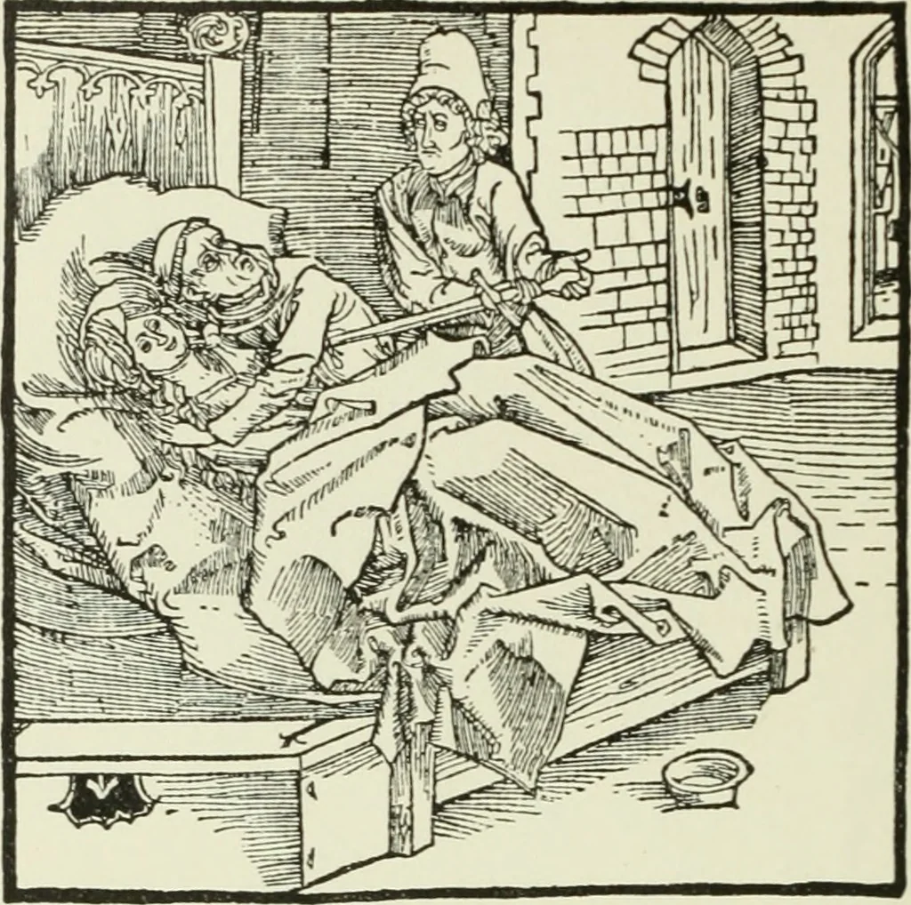 An illustration from Die Altdeutsche Buchillustration, 1912, leaf 87