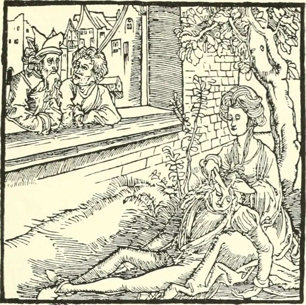 An illustration from Die Altdeutsche Buchillustration, 1912, leaf 88