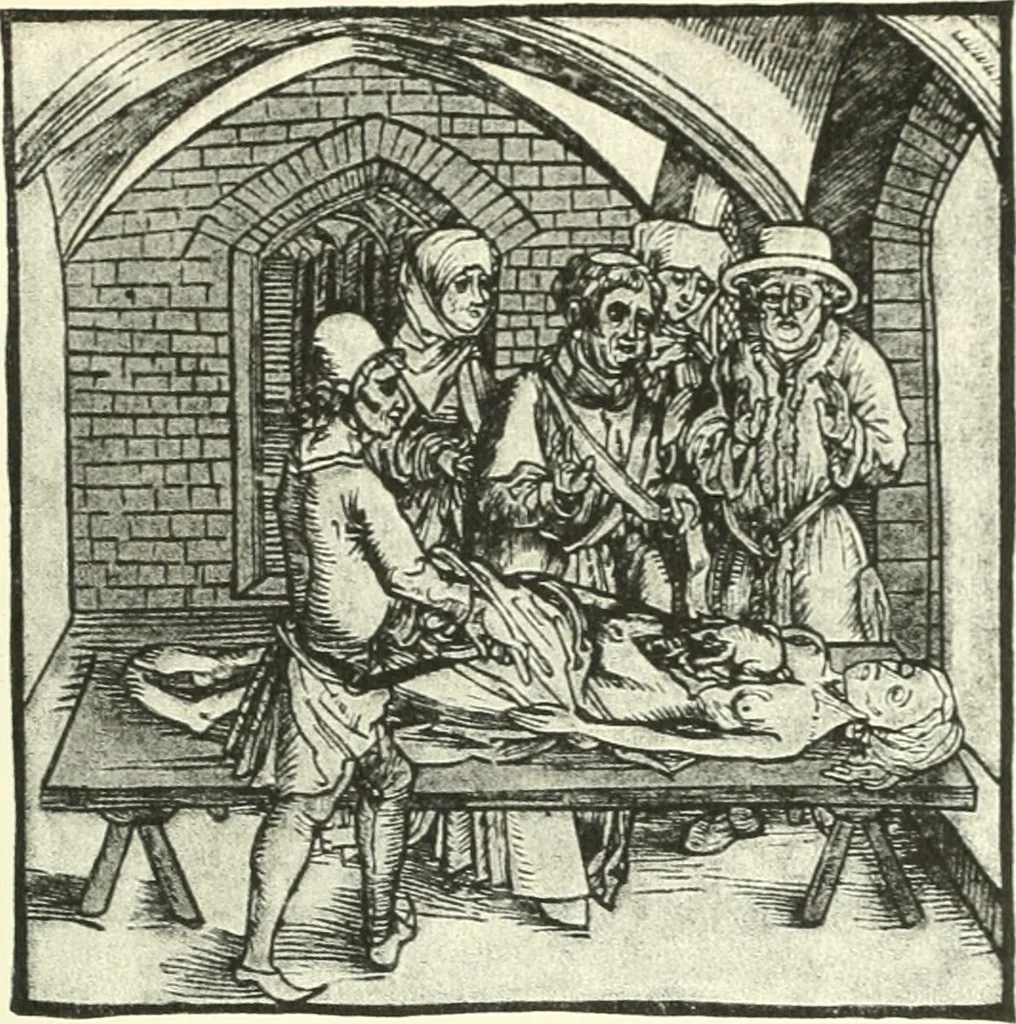 An illustration from Die Altdeutsche Buchillustration, 1912, leaf 90