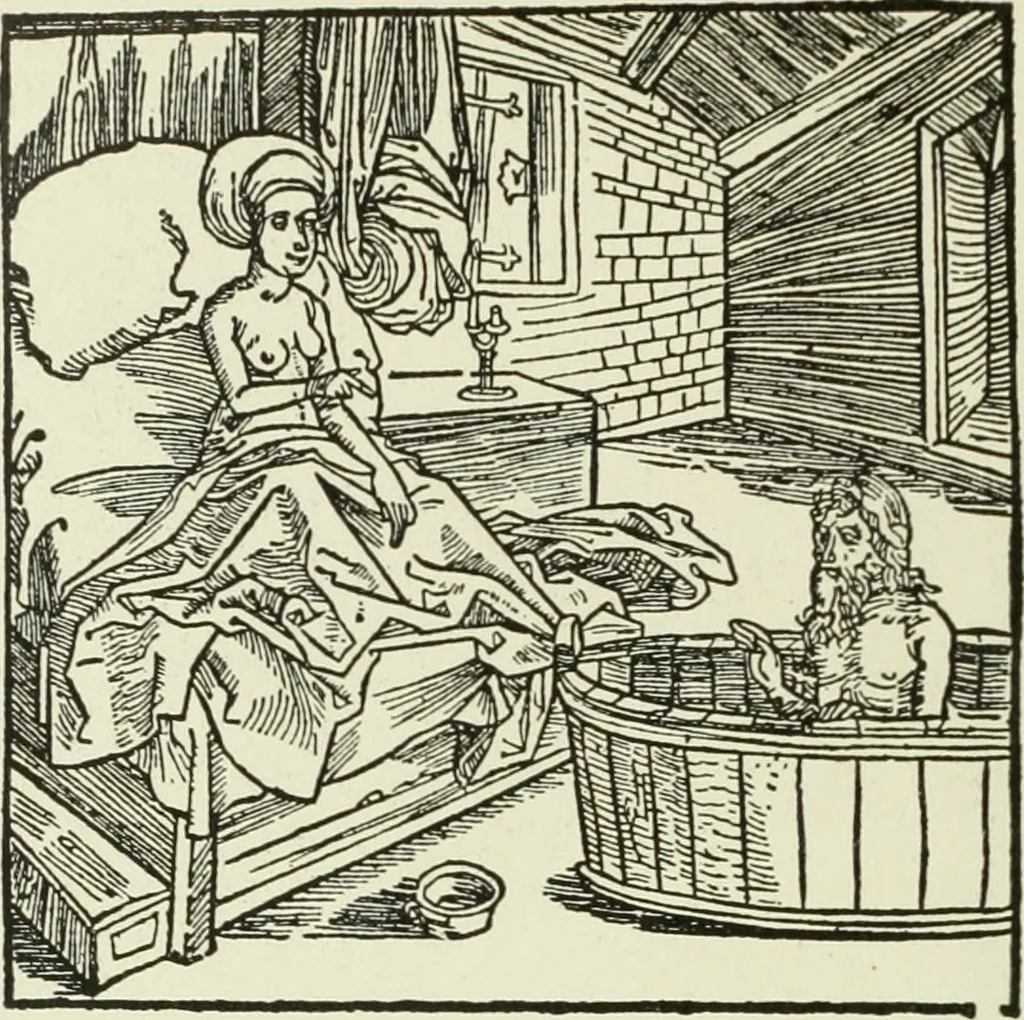 An illustration from Die Altdeutsche Buchillustration, 1912, leaf 91