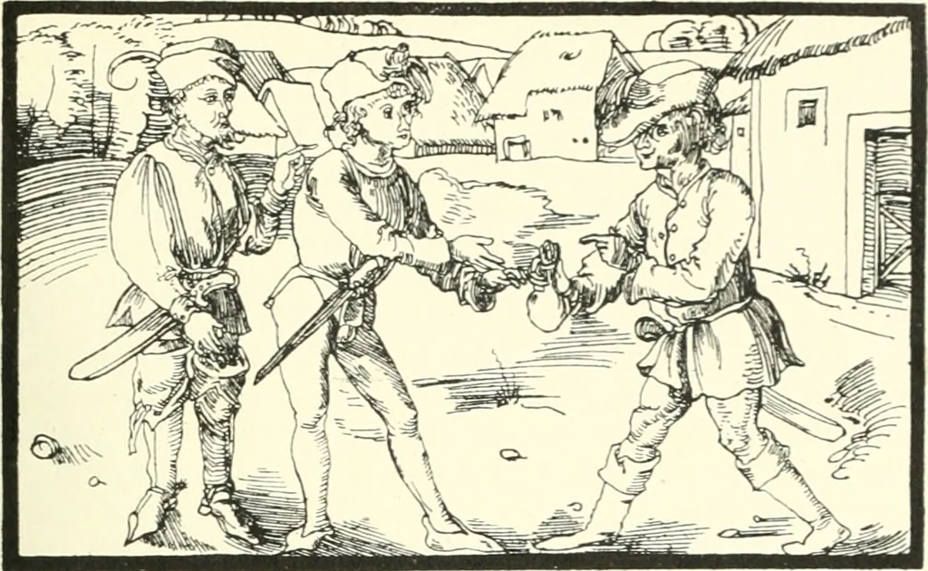 An illustration from Die Altdeutsche Buchillustration, 1912, leaf 92