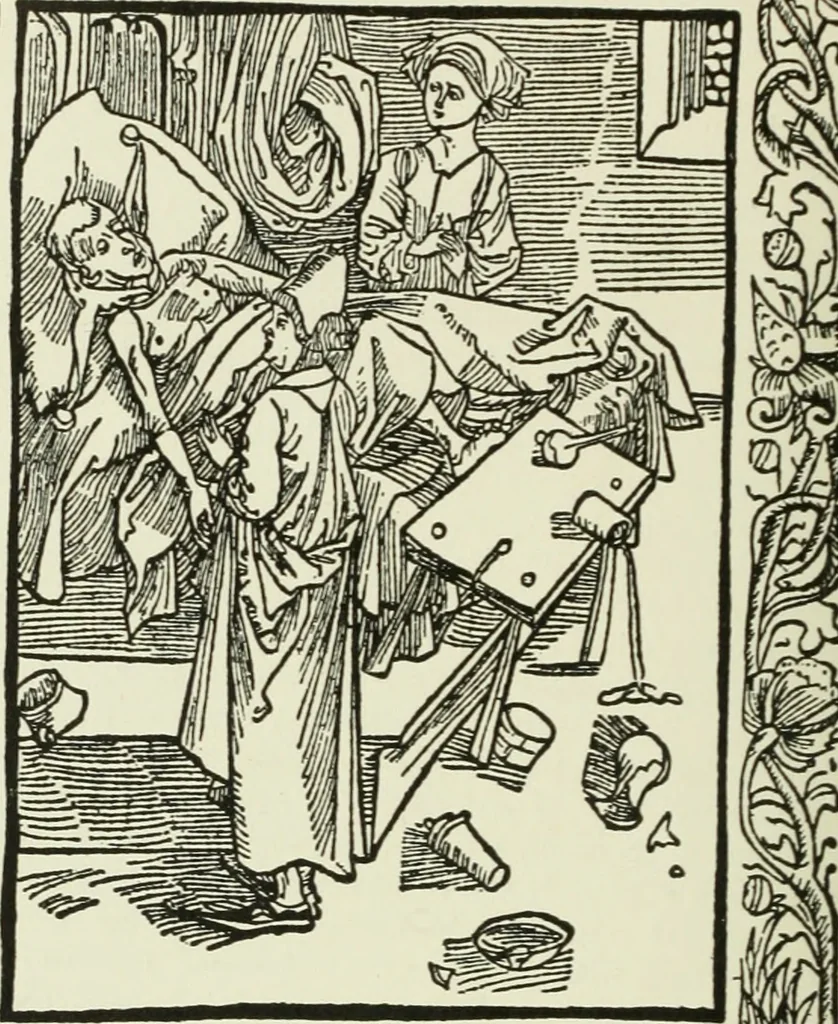 An illustration from Die Altdeutsche Buchillustration, 1912, leaf 95