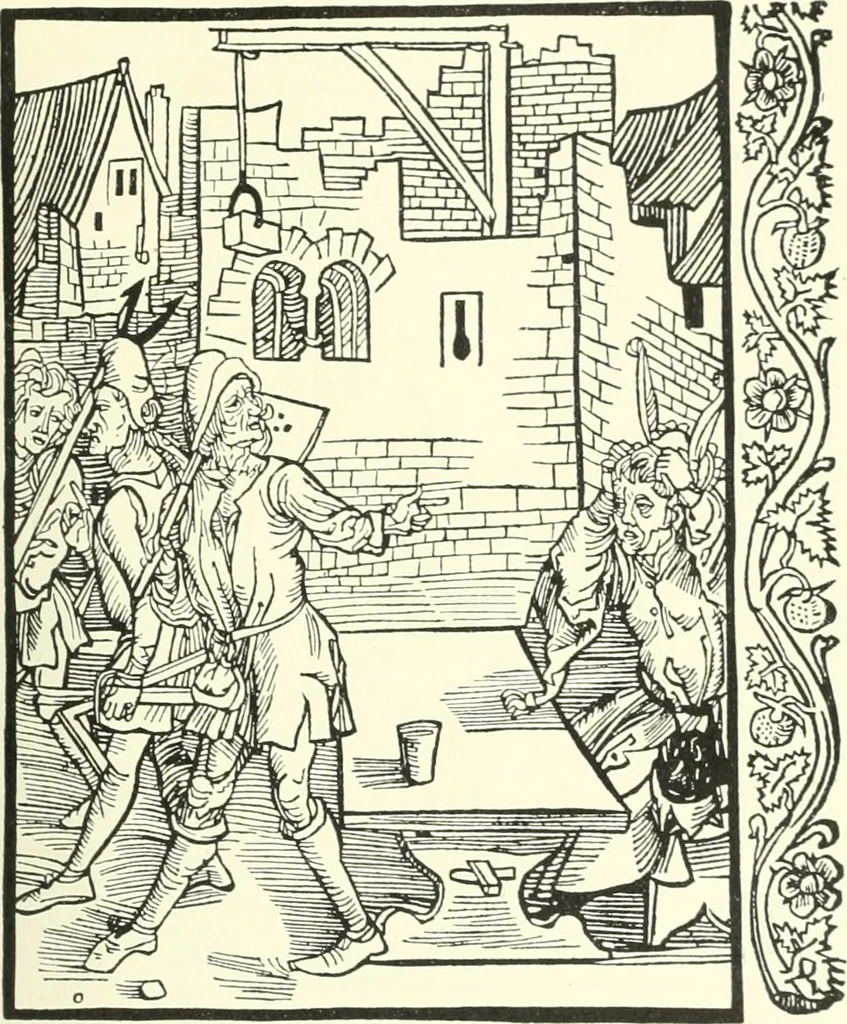 An illustration from Die Altdeutsche Buchillustration, 1912, leaf 96