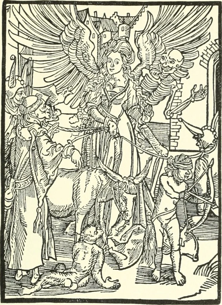 An illustration from Die Altdeutsche Buchillustration, 1912, leaf 98