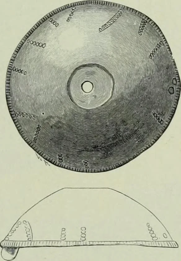 An illustration from Die altgermanische thierornamentik; typologische studie über germanische metallgegenstände aus dem IV. bis IX. jahrhundert, nebst einer studie über irische ornamentik, 1904, leaf 106