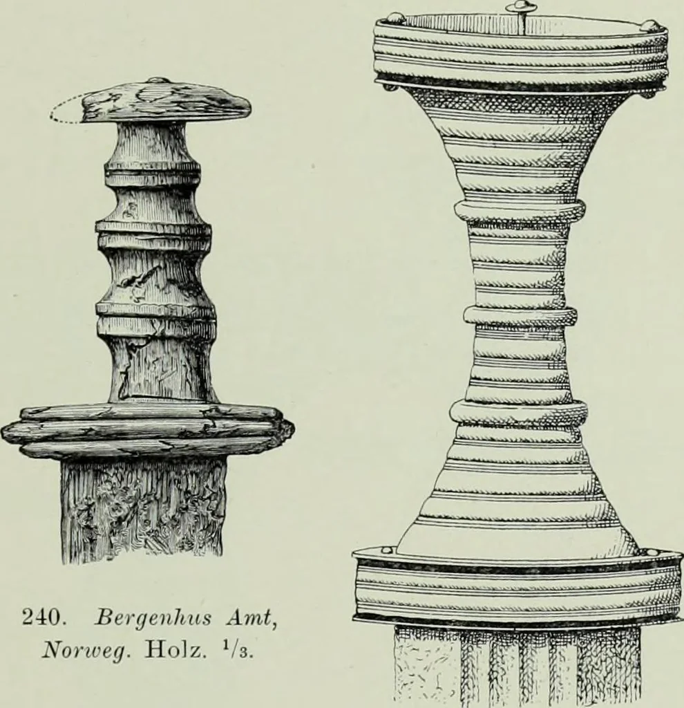 An illustration from Die altgermanische thierornamentik; typologische studie über germanische metallgegenstände aus dem IV. bis IX. jahrhundert, nebst einer studie über irische ornamentik, 1904, leaf 116