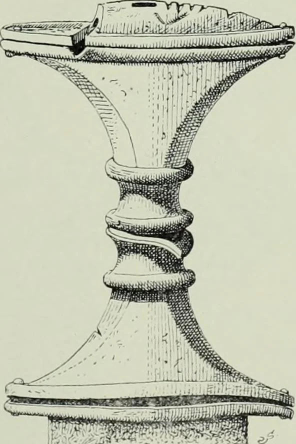 An illustration from Die altgermanische thierornamentik; typologische studie über germanische metallgegenstände aus dem IV. bis IX. jahrhundert, nebst einer studie über irische ornamentik, 1904, leaf 116