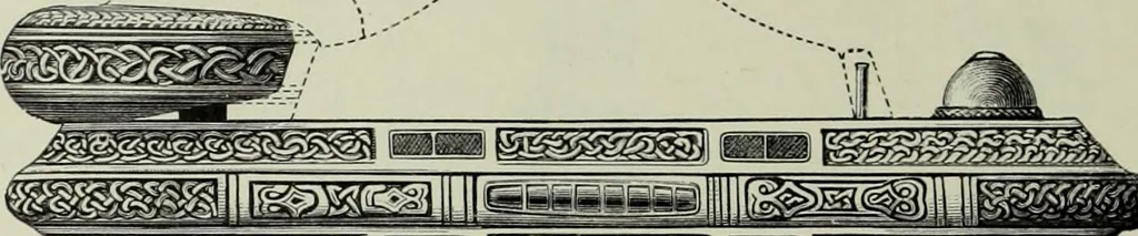 An illustration from Die altgermanische thierornamentik; typologische studie über germanische metallgegenstände aus dem IV. bis IX. jahrhundert, nebst einer studie über irische ornamentik, 1904, leaf 117