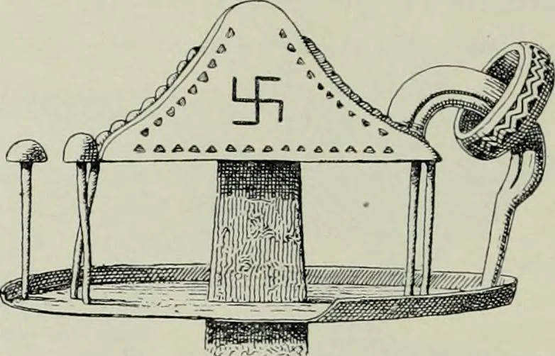 An illustration from Die altgermanische thierornamentik; typologische studie über germanische metallgegenstände aus dem IV. bis IX. jahrhundert, nebst einer studie über irische ornamentik, 1904, leaf 119