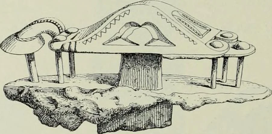 An illustration from Die altgermanische thierornamentik; typologische studie über germanische metallgegenstände aus dem IV. bis IX. jahrhundert, nebst einer studie über irische ornamentik, 1904, leaf 119
