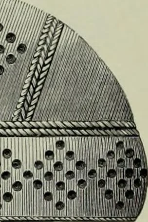 An illustration from Die altgermanische thierornamentik; typologische studie über germanische metallgegenstände aus dem IV. bis IX. jahrhundert, nebst einer studie über irische ornamentik, 1904, leaf 121