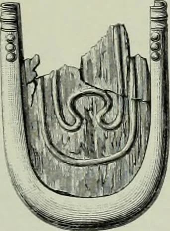 An illustration from Die altgermanische thierornamentik; typologische studie über germanische metallgegenstände aus dem IV. bis IX. jahrhundert, nebst einer studie über irische ornamentik, 1904, leaf 122