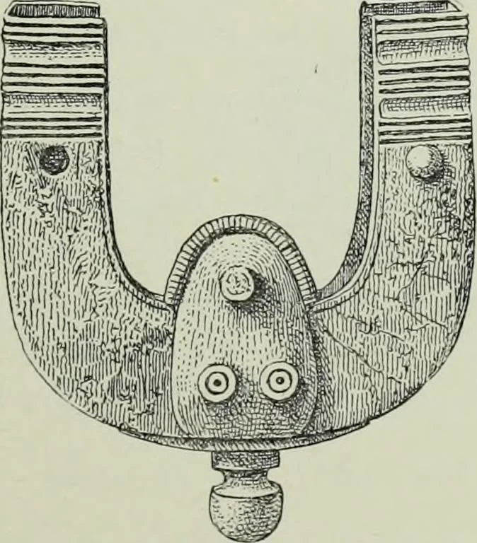 An illustration from Die altgermanische thierornamentik; typologische studie über germanische metallgegenstände aus dem IV. bis IX. jahrhundert, nebst einer studie über irische ornamentik, 1904, leaf 122