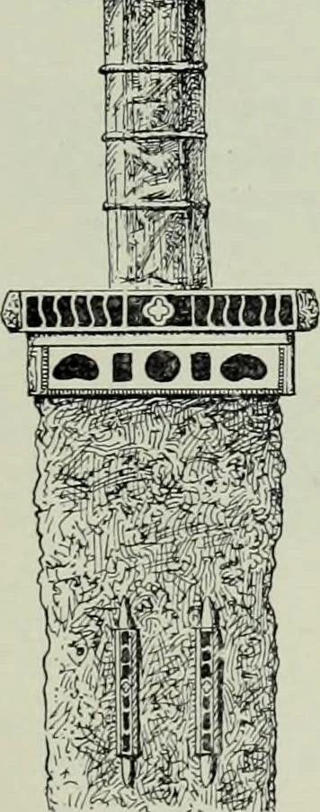 An illustration from Die altgermanische thierornamentik; typologische studie über germanische metallgegenstände aus dem IV. bis IX. jahrhundert, nebst einer studie über irische ornamentik, 1904, leaf 124