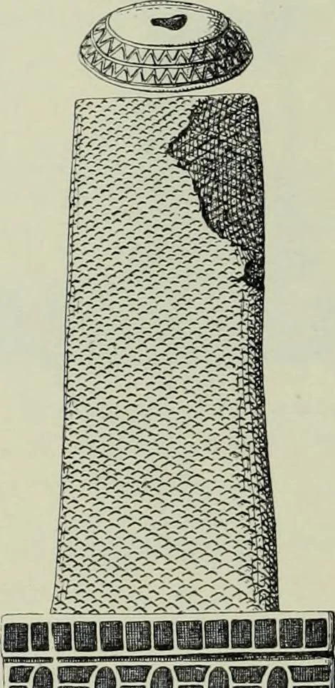 An illustration from Die altgermanische thierornamentik; typologische studie über germanische metallgegenstände aus dem IV. bis IX. jahrhundert, nebst einer studie über irische ornamentik, 1904, leaf 125
