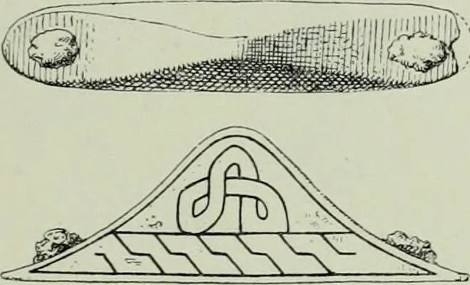 An illustration from Die altgermanische thierornamentik; typologische studie über germanische metallgegenstände aus dem IV. bis IX. jahrhundert, nebst einer studie über irische ornamentik, 1904, leaf 126