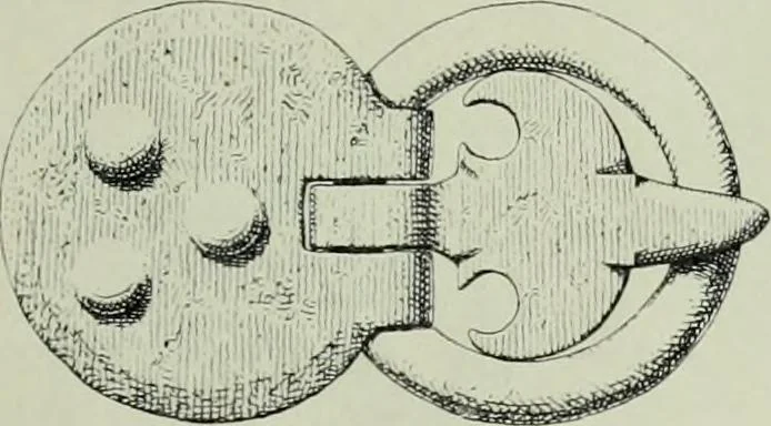 An illustration from Die altgermanische thierornamentik; typologische studie über germanische metallgegenstände aus dem IV. bis IX. jahrhundert, nebst einer studie über irische ornamentik, 1904, leaf 134