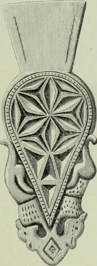 An illustration from Die altgermanische thierornamentik; typologische studie über germanische metallgegenstände aus dem IV. bis IX. jahrhundert, nebst einer studie über irische ornamentik, 1904, leaf 138