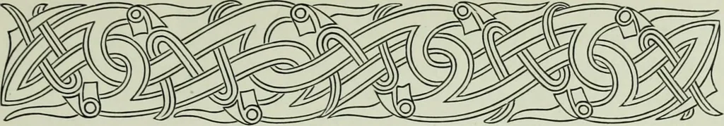 An illustration from Die altgermanische thierornamentik; typologische studie über germanische metallgegenstände aus dem IV. bis IX. jahrhundert, nebst einer studie über irische ornamentik, 1904, leaf 170