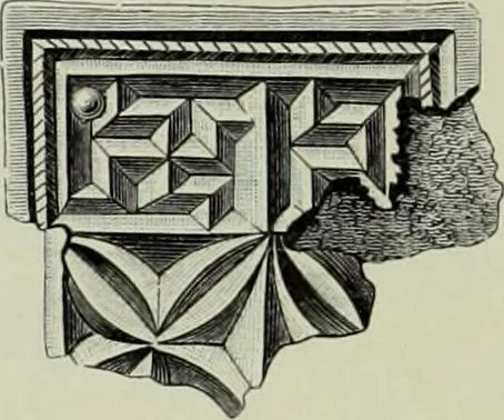 An illustration from Die altgermanische thierornamentik; typologische studie über germanische metallgegenstände aus dem IV. bis IX. jahrhundert, nebst einer studie über irische ornamentik, 1904, leaf 187