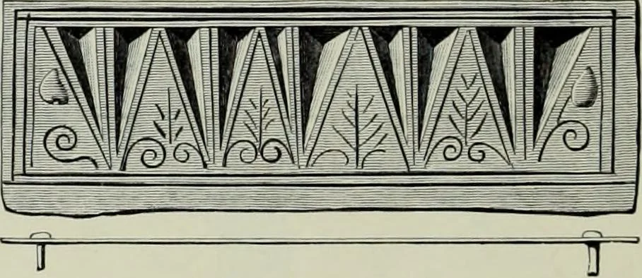 An illustration from Die altgermanische thierornamentik; typologische studie über germanische metallgegenstände aus dem IV. bis IX. jahrhundert, nebst einer studie über irische ornamentik, 1904, leaf 189