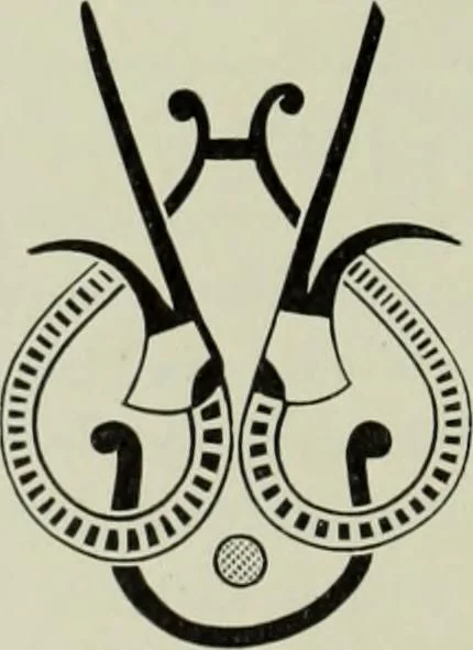An illustration from Die altgermanische thierornamentik; typologische studie über germanische metallgegenstände aus dem IV. bis IX. jahrhundert, nebst einer studie über irische ornamentik, 1904, leaf 191