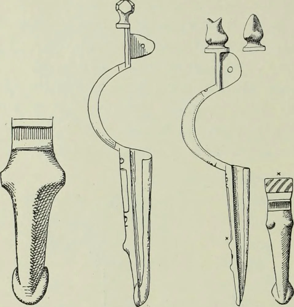 An illustration from Die altgermanische thierornamentik; typologische studie über germanische metallgegenstände aus dem IV. bis IX. jahrhundert, nebst einer studie über irische ornamentik, 1904, leaf 201