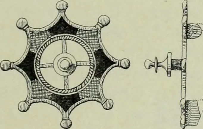An illustration from Die altgermanische thierornamentik; typologische studie über germanische metallgegenstände aus dem IV. bis IX. jahrhundert, nebst einer studie über irische ornamentik, 1904, leaf 22