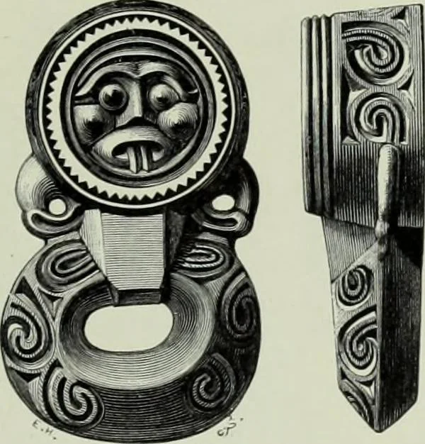 An illustration from Die altgermanische thierornamentik; typologische studie über germanische metallgegenstände aus dem IV. bis IX. jahrhundert, nebst einer studie über irische ornamentik, 1904, leaf 228