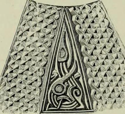 An illustration from Die altgermanische thierornamentik; typologische studie über germanische metallgegenstände aus dem IV. bis IX. jahrhundert, nebst einer studie über irische ornamentik, 1904, leaf 277