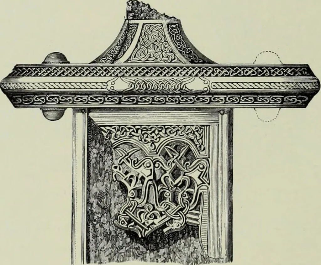 An illustration from Die altgermanische thierornamentik; typologische studie über germanische metallgegenstände aus dem IV. bis IX. jahrhundert, nebst einer studie über irische ornamentik, 1904, leaf 279