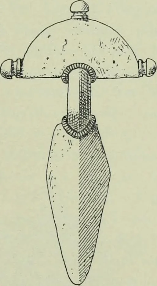An illustration from Die altgermanische thierornamentik; typologische studie über germanische metallgegenstände aus dem IV. bis IX. jahrhundert, nebst einer studie über irische ornamentik, 1904, leaf 28