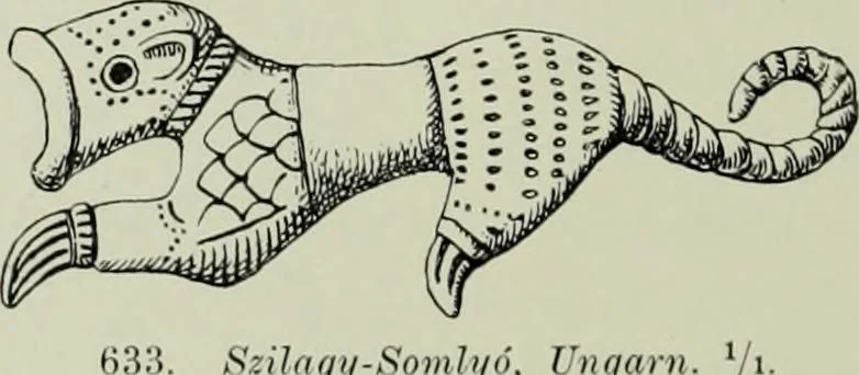 An illustration from Die altgermanische thierornamentik; typologische studie über germanische metallgegenstände aus dem IV. bis IX. jahrhundert, nebst einer studie über irische ornamentik, 1904, leaf 309