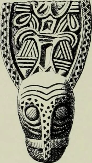 An illustration from Die altgermanische thierornamentik; typologische studie über germanische metallgegenstände aus dem IV. bis IX. jahrhundert, nebst einer studie über irische ornamentik, 1904, leaf 317