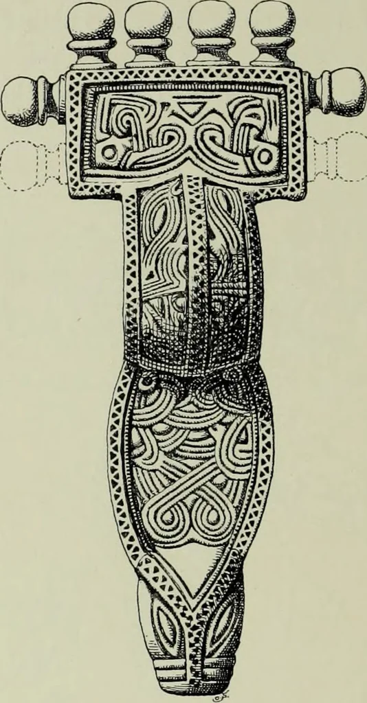 An illustration from Die altgermanische thierornamentik; typologische studie über germanische metallgegenstände aus dem IV. bis IX. jahrhundert, nebst einer studie über irische ornamentik, 1904, leaf 319
