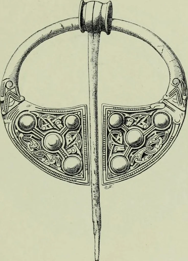 An illustration from Die altgermanische thierornamentik; typologische studie über germanische metallgegenstände aus dem IV. bis IX. jahrhundert, nebst einer studie über irische ornamentik, 1904, leaf 348